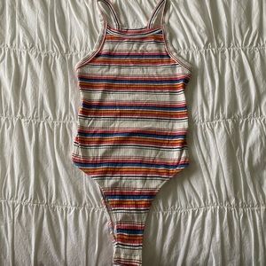 Urban Outfitters Out From Under Striped Bodysuit